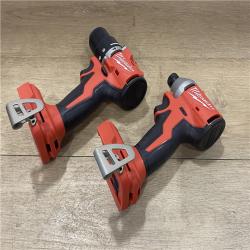 AS-IS Milwaukee 18-Volt Lithium-Ion Brushless Cordless Compact Hammer Drill/Impact Combo Kit