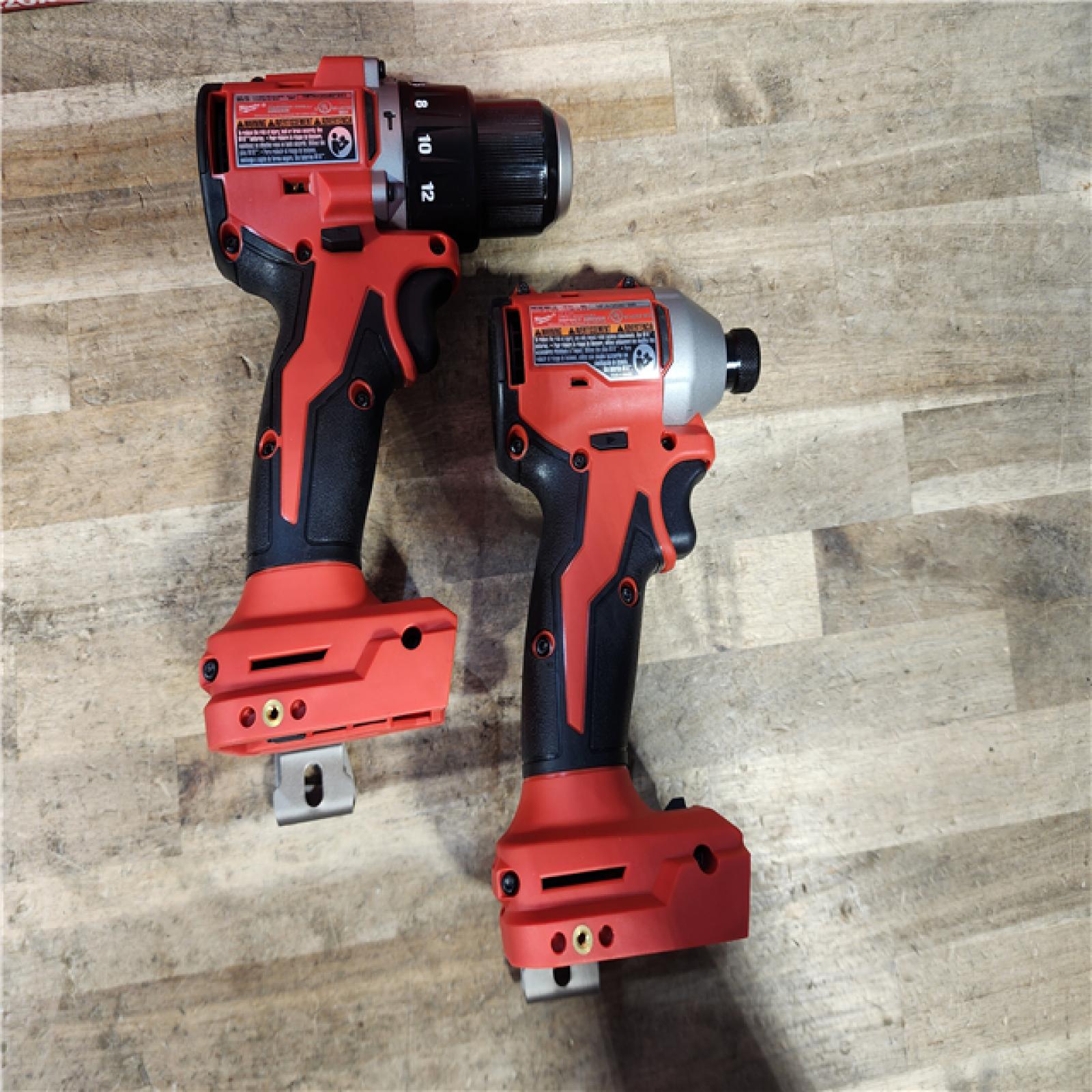 HOUSTON LOCATION - AS-IS Milwaukee 18-Volt Lithium-Ion Brushless Cordless Compact Hammer Drill/Impact Combo Kit