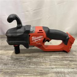 AS-IS Milwaukee FUEL 18V Lithium-Ion Brushless Cordless Hole Hawg 7/16 in. Right Angle Drill W/ Quick-Lok (Tool-Only)
