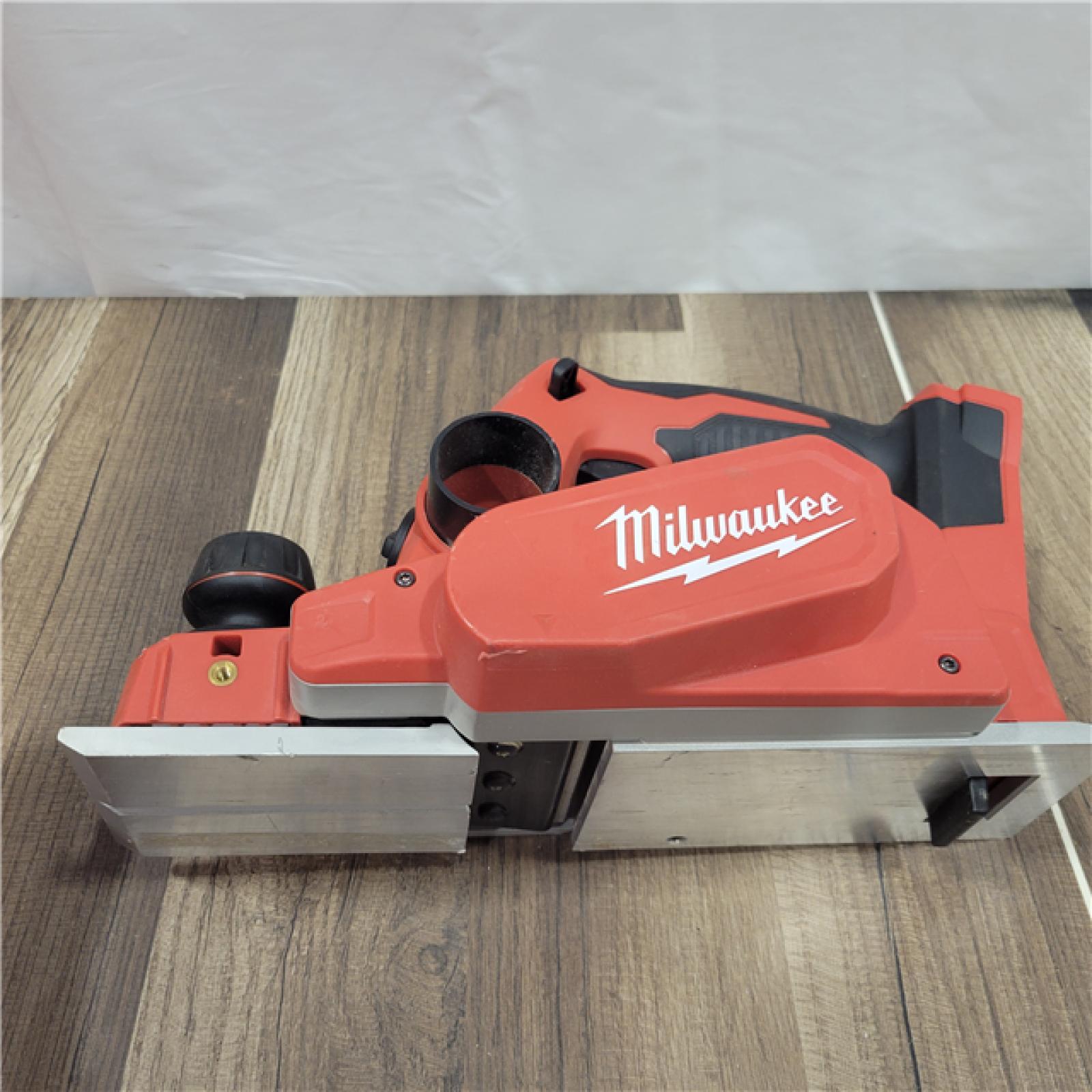AS-IS  Milwaukee M18 18-Volt Lithium-Ion Cordless 3-1/4 in. Planer (Tool-Only)