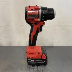 AS-IS - Milwaukee M18 18V Lithium-Ion Brushless Cordless 1/2 in. Compact Drill/Driver Kit