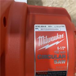 AS-IS Milwaukee 18V Lithium-Ion Cordless 6-1/2 in. Circular Saw (Tool-Only)