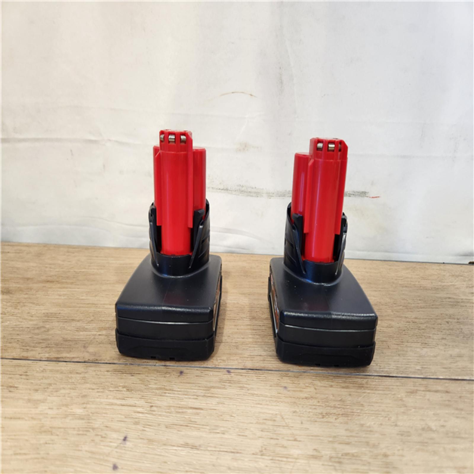 AS-IS- Milwaukee 12V Lithium-Ion XC Extended Capacity Battery Pack 6. 0Ah (2-Pack)