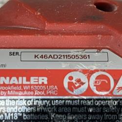 AS-IS Milwaukee FUEL 18-Volt Lithium-Ion Brushless Cordless Gen II 18-Gauge Brad Nailer (Tool-Only)
