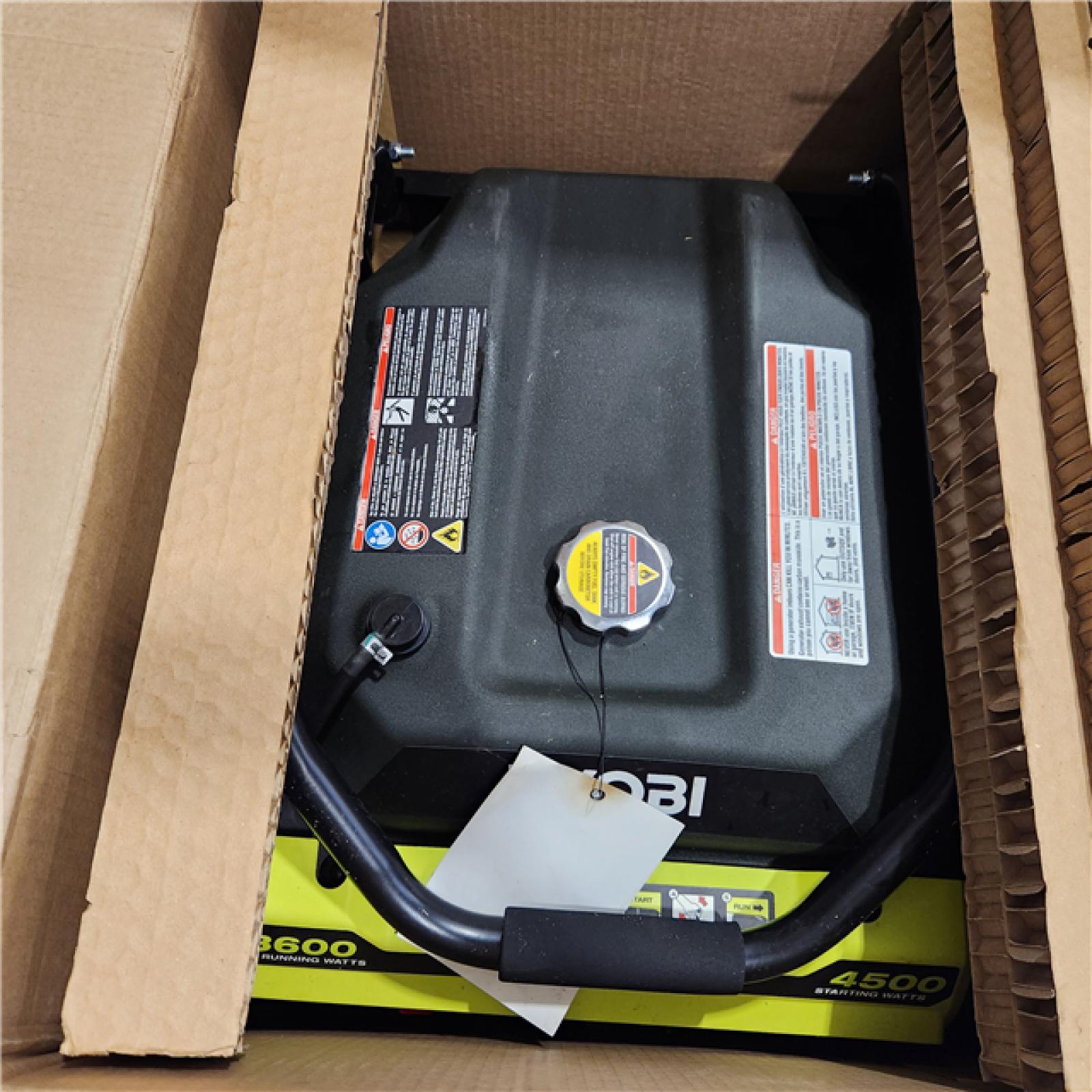 Dallas Location - As-Is RYOBI 3600-Watt  Gasoline Portable Generator