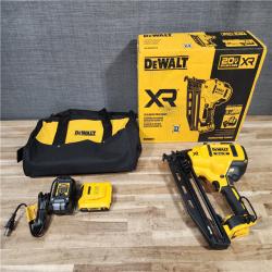 HOUSTON LOCATION - AS-IS DeWalt DCN660D1 20V 16 Gauge Cordless Angled Finish Nailer Kit W/ 2Ah Battery