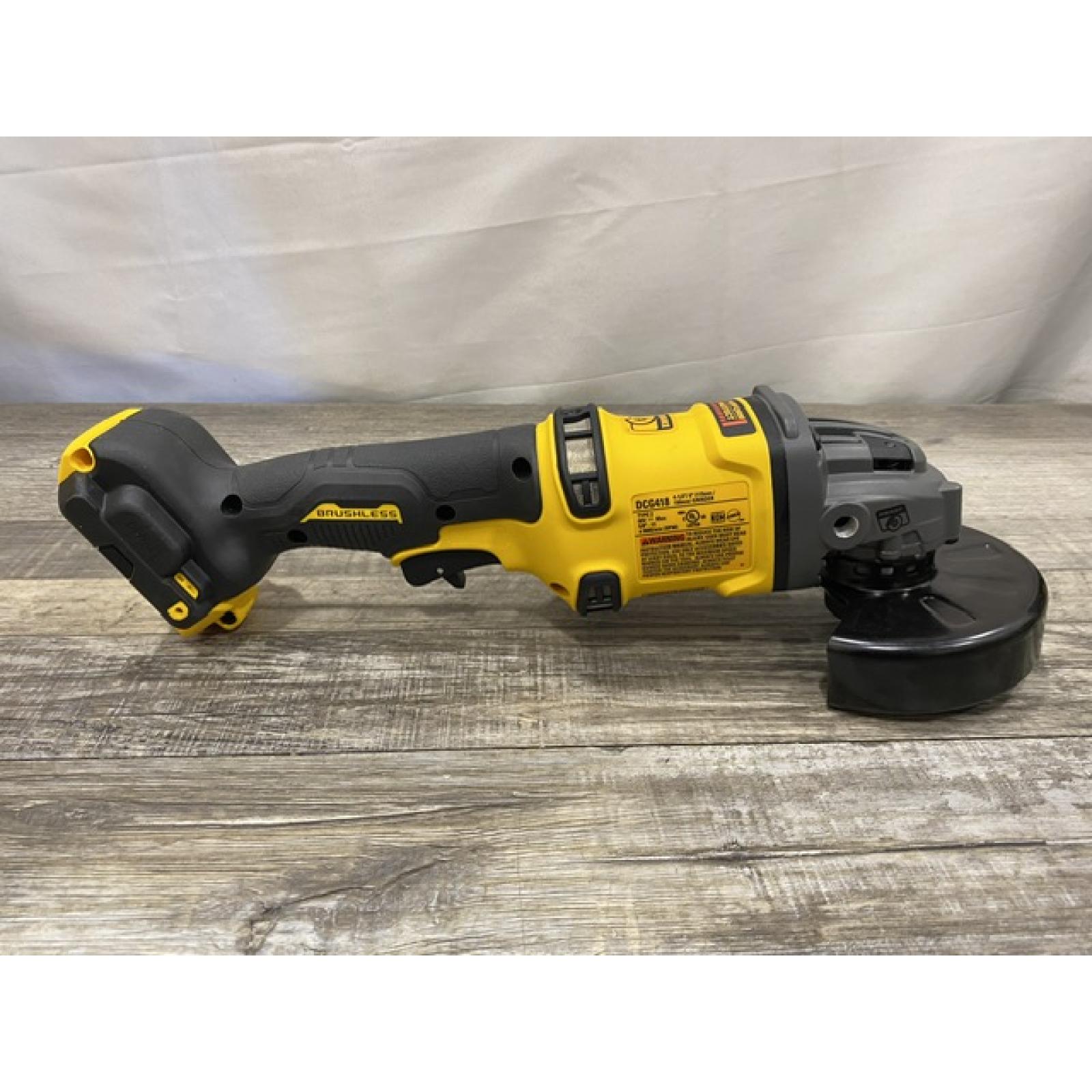 AS-IS DEWALT 60V MAX Cordless Brushless 4.5 in. to 6 in. Small Angle Grinder with Kickback Brake (Tool Only)