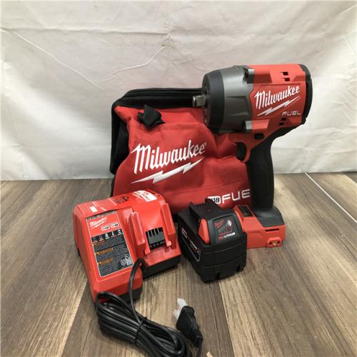 AS-IS Milwaukee FUEL 18V Lithium-Ion Brushless Cordless 1/2 in. Impact Wrench w/Friction Ring Kit