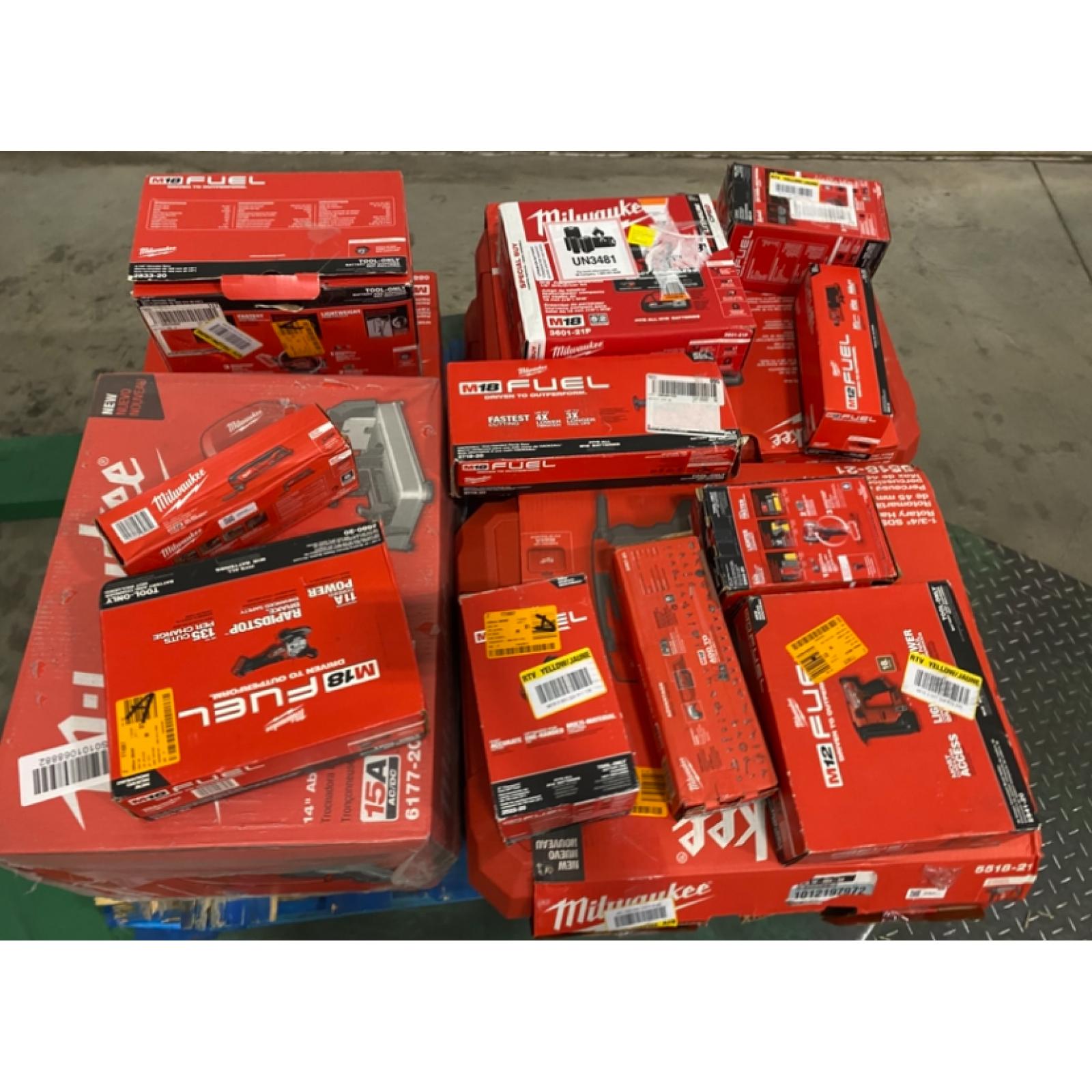 Dallas Location - As-Is MILWAUKEE Tool Pallet
