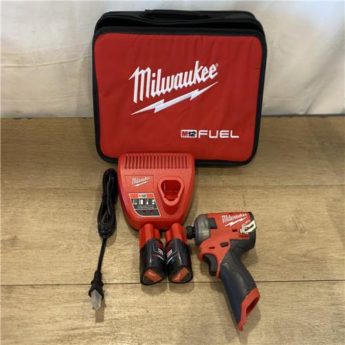 AS-IS Milwaukee FUEL SURGE 12V Lithium-Ion Brushless Cordless 1/4 in. Hex Impact Driver Compact Kit