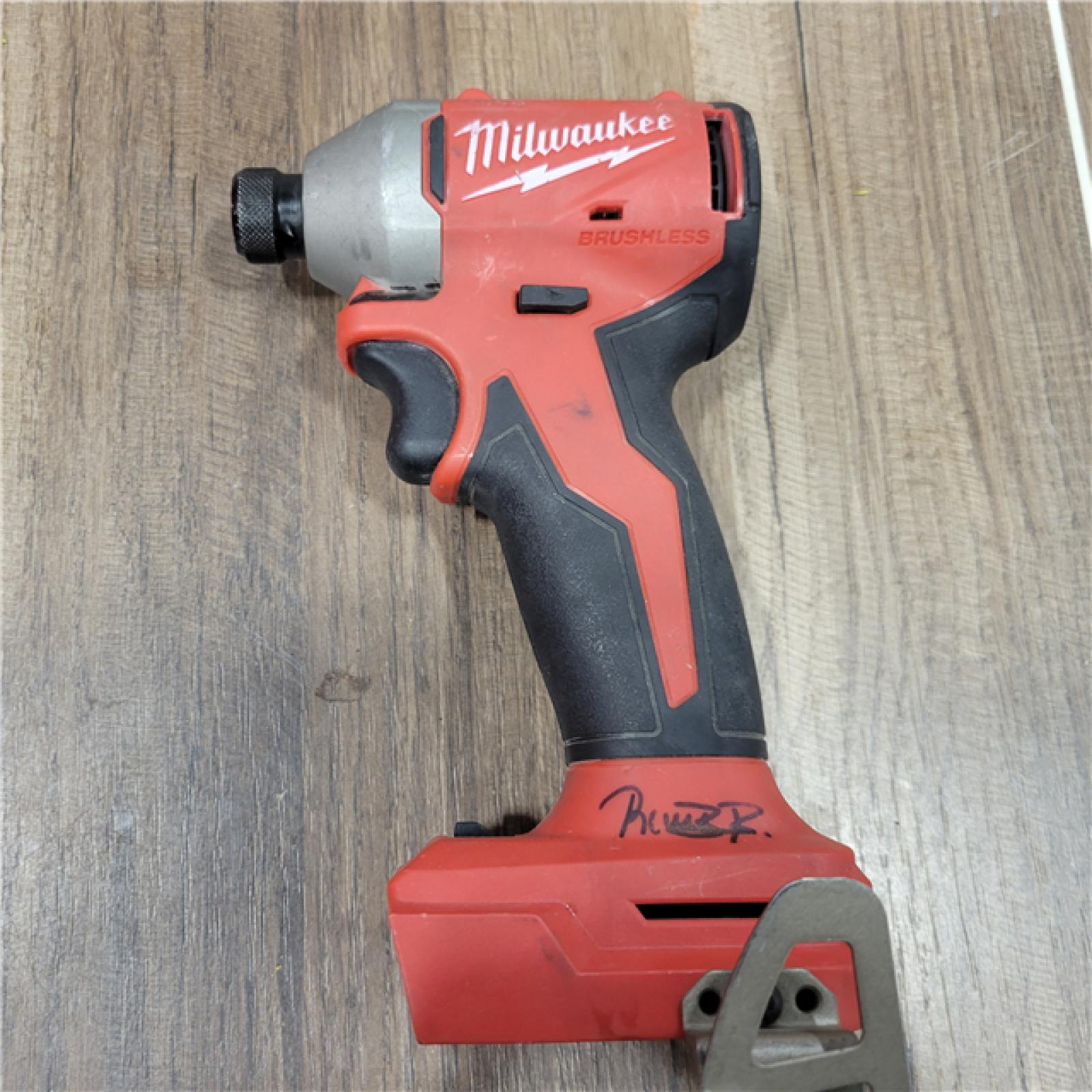 AS-IS Milwaukee  M18 18V Lithium-Ion Compact Brushless Cordless 1/4 in. Impact Driver (Tool-Only)