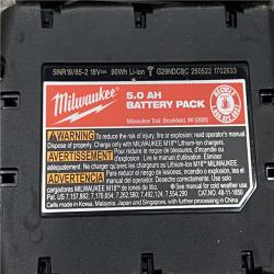 AS-IS Milwaukee 18-Volt Lithium-Ion XC Starter Kit with Two 5.0Ah Batteries and Charger