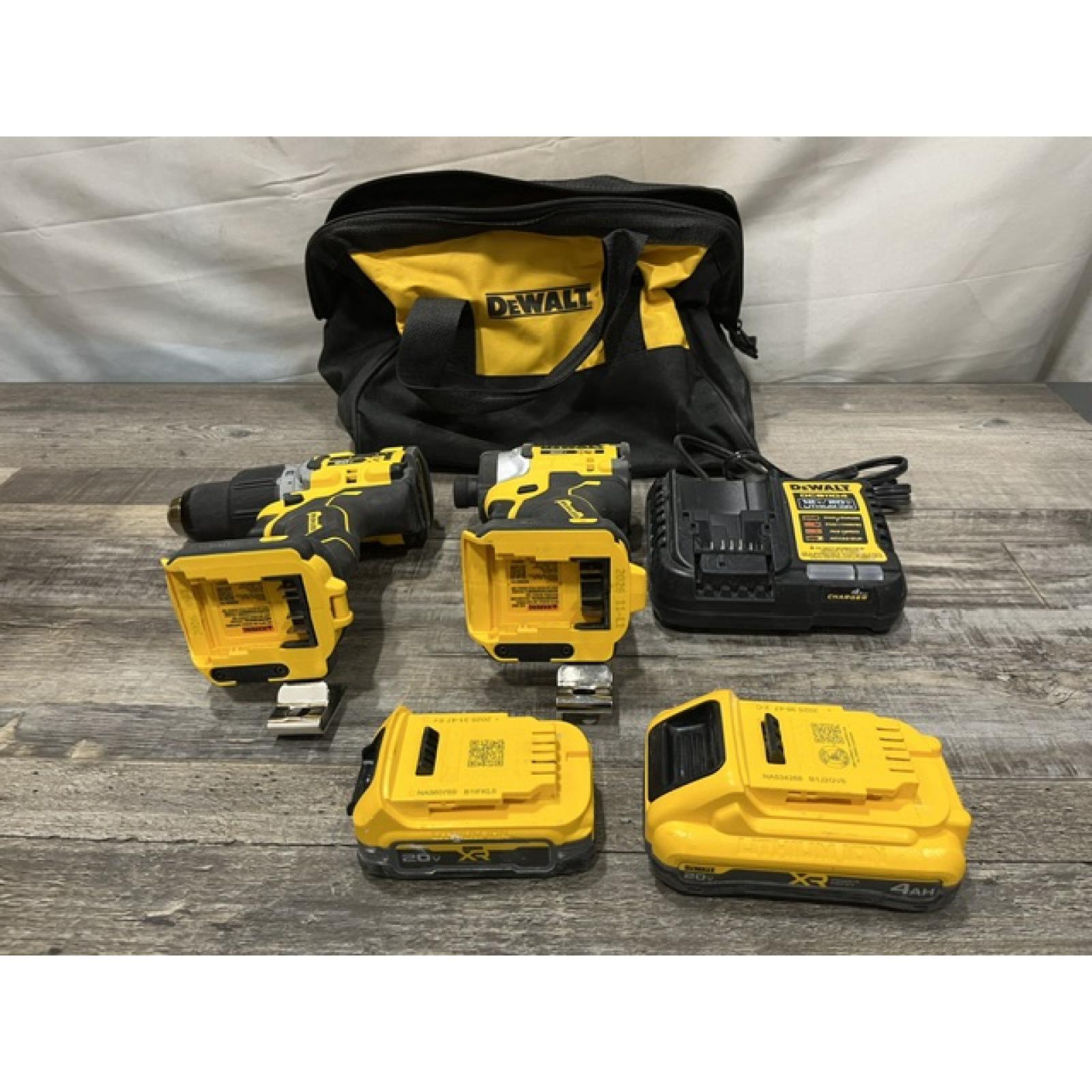 AS-IS DEWALT 20V XR Lithium-Ion Cordless 2-Tool Combo Kit