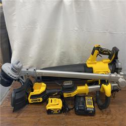 AS-IS 20V MAX Cordless Battery Powered String Trimmer & Blower Combo Kit with (1) 4 Ah Battery & Charger