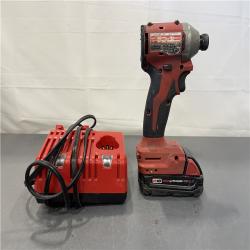 AS-IS - Milwaukee M18 18-Volt Lithium-Ion Compact Brushless Cordless 1/4 in. Impact Driver Kit