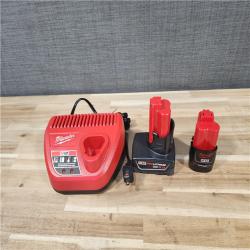 HOUSTON LOCATION - AS-IS MILWAUKEE 2 TOOL COMBO KIT W/ (2) BATTERY & CHARGER