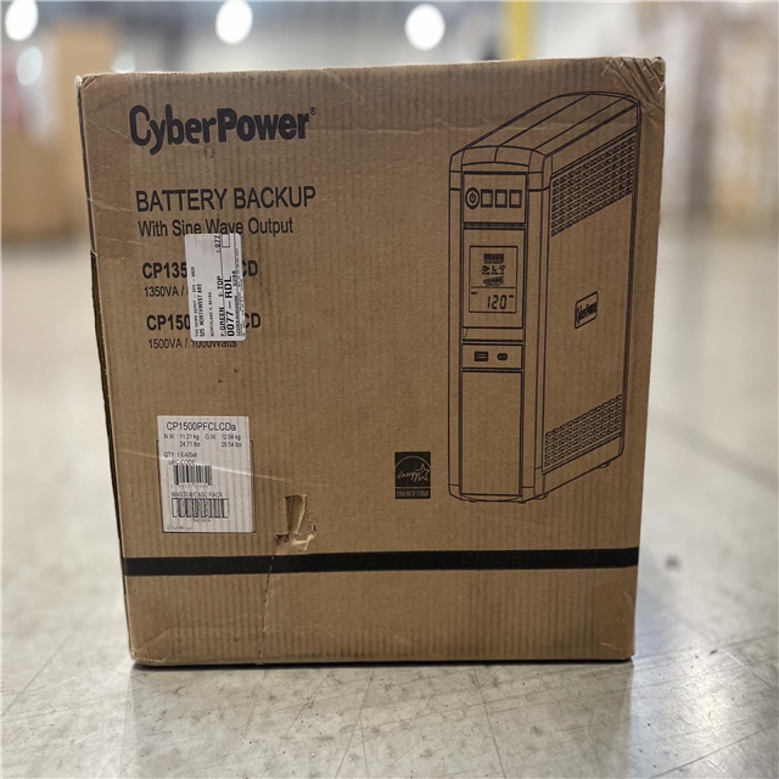 DALLAS LOCATION- NEW!- CyberPower 1500VA 120-Volt 10-Outlet 2-USB UPS Battery Backup