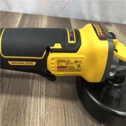 AS-IS DEWALT 20V Cordless Brushless 4-1/2 in. - 5 in. Variable Speed Angle Grinder with FLEXVOLT Advantage (Tool-Only)