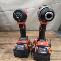 AS-IS Milwaukee M18 FUEL 18V Lithium-Ion Brushless Cordless Hammer Drill and Impact Driver Combo Kit (2-Tool) with 2 Batteries