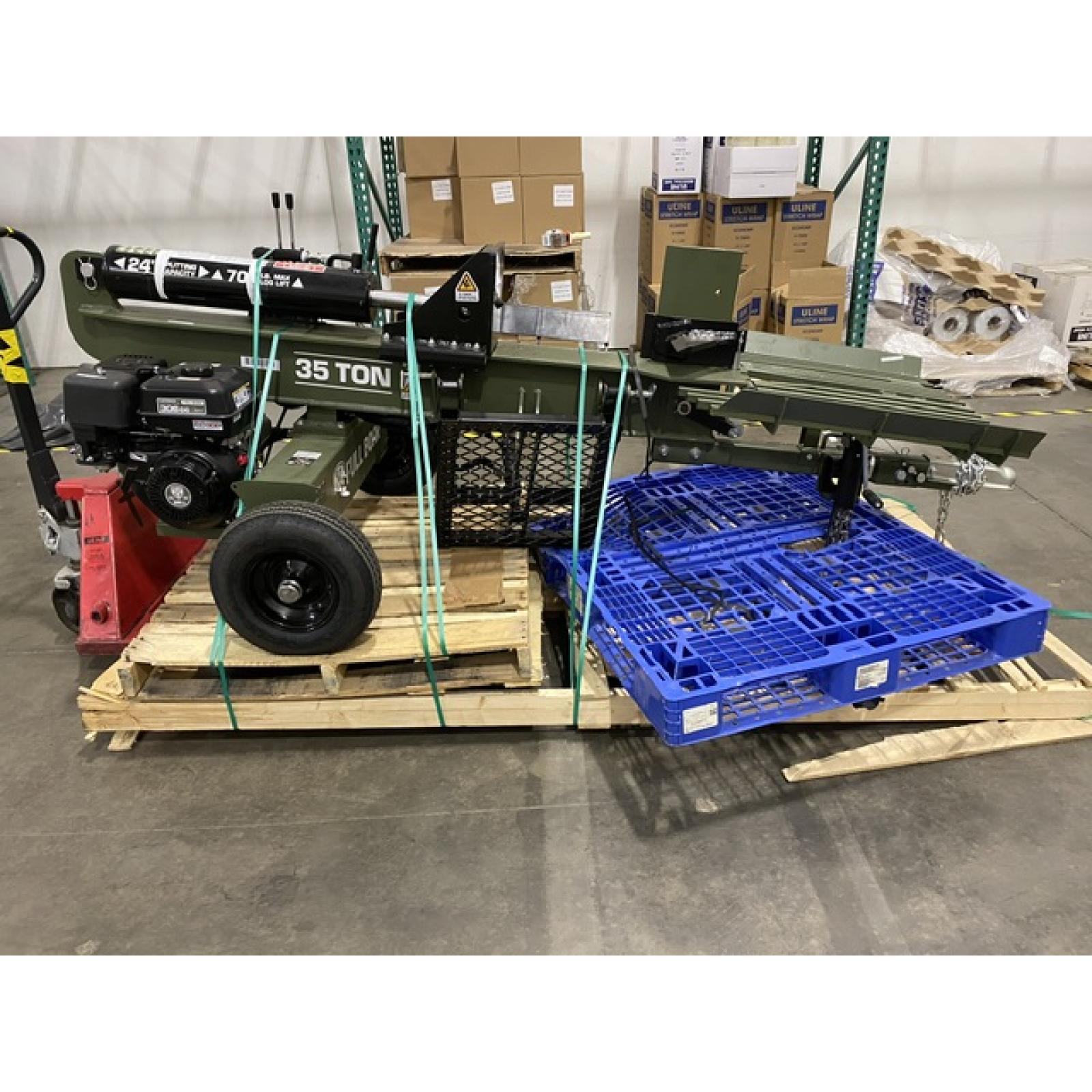 Dallas Location - As-Is H6135FB 35-Ton 306cc Gas Log Splitter