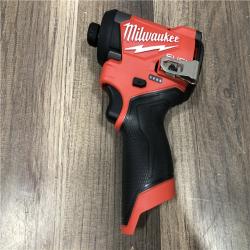 AS-IS Milwaukee  FUEL 12V Lithium-Ion Brushless Cordless 1/4 in. Hex Impact Driver (Tool-Only)