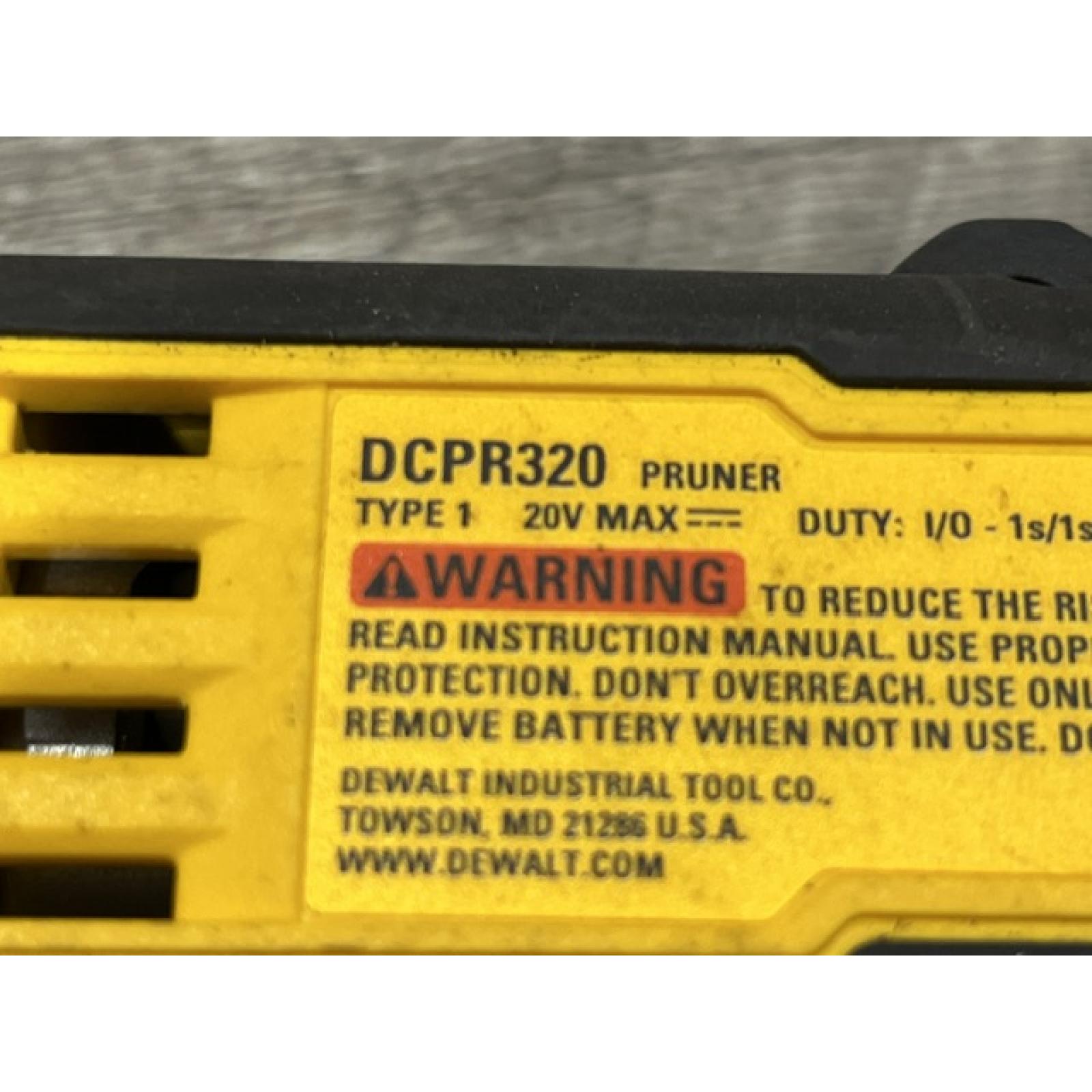 AS-IS DEWALT 20V MAX Cordless Pruner Kit