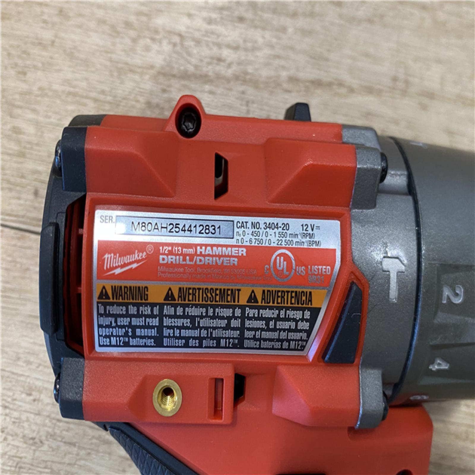 AS-IS Milwaukee FUEL 12-Volt Lithium-Ion Brushless Cordless Hammer Drill and Impact Driver Combo Kit