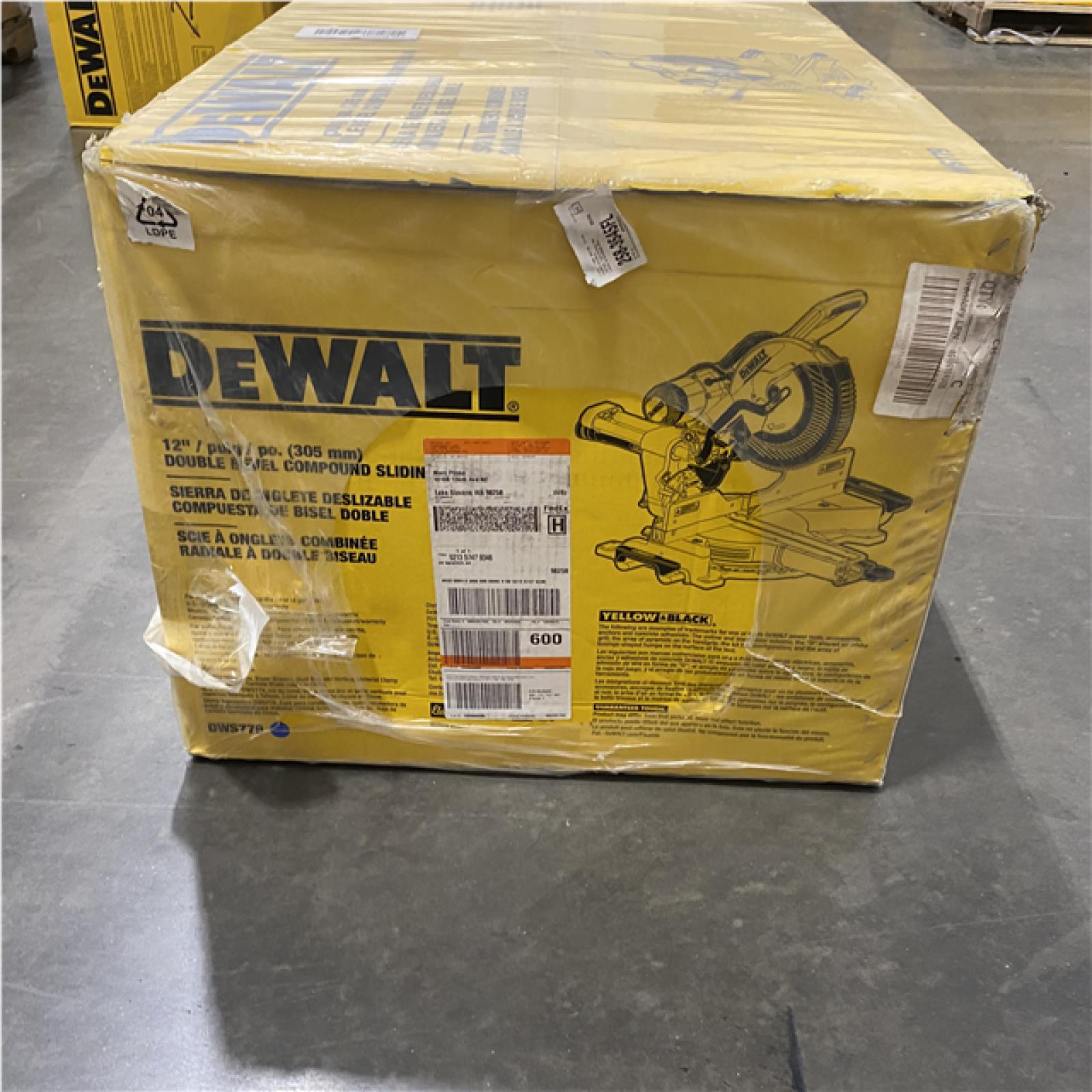 NEW- DeWalt 15 Amps 12 in. Corded Dual-Bevel Sliding Compound Miter Saw