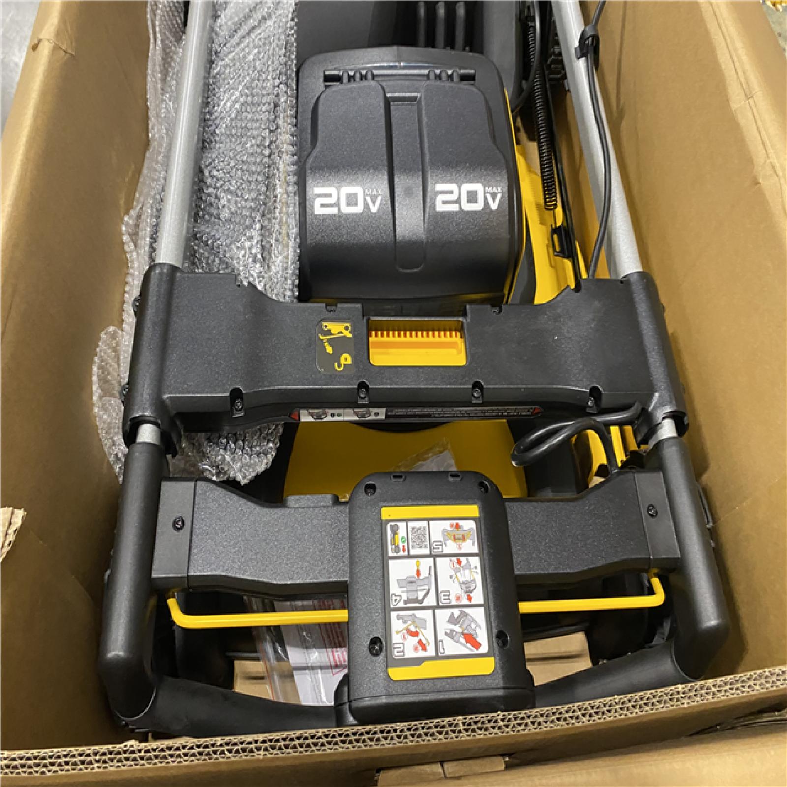 As-Is -DEWALT 2x20V MAX 21 in. Cordless Battery Powered Push Lawn Mower Kit with (2) 10 Ah Batteries and Chargers