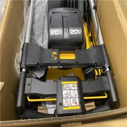 As-Is -DEWALT 2x20V MAX 21 in. Cordless Battery Powered Push Lawn Mower Kit with (2) 10 Ah Batteries and Chargers