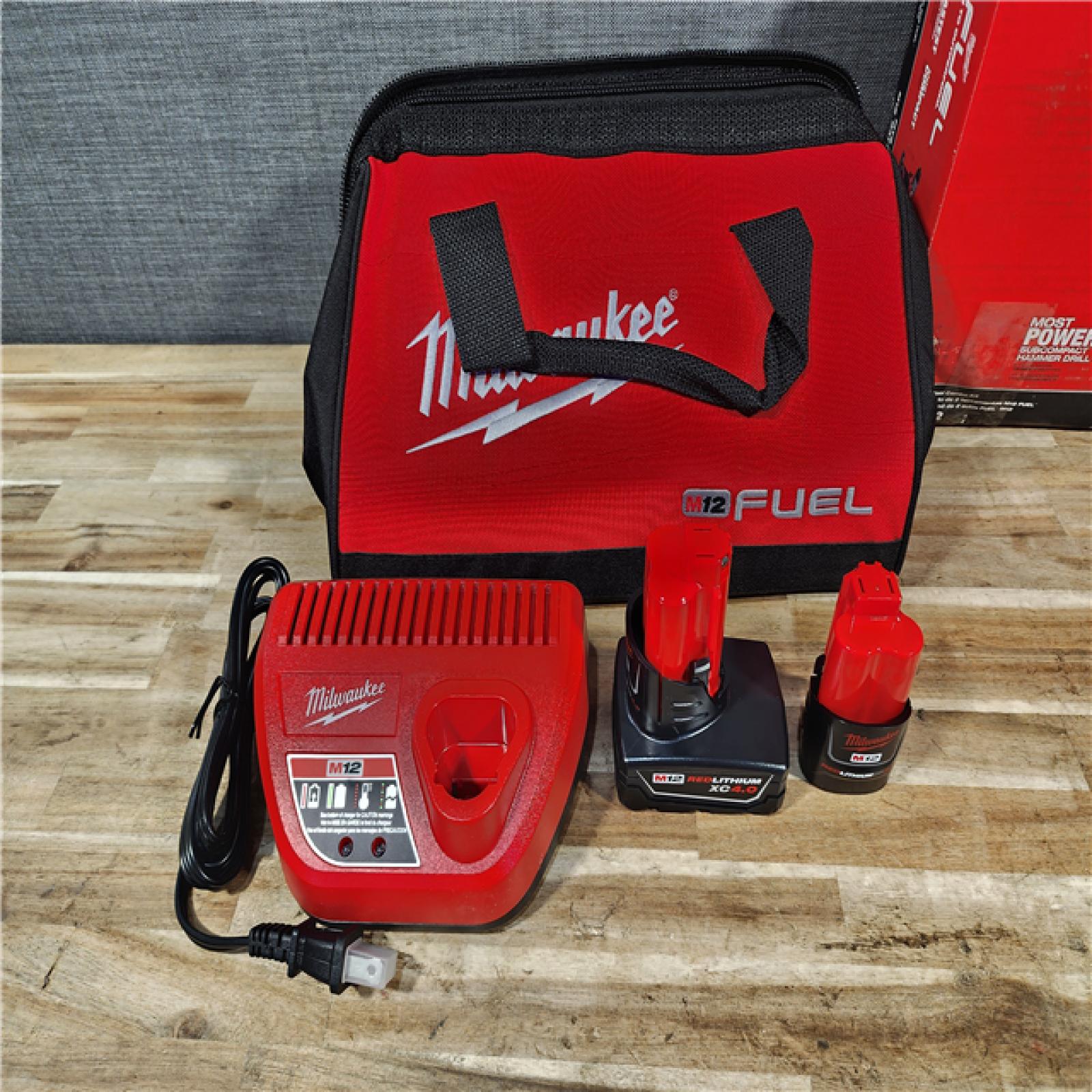 HOUSTON LOCATION - AS-IS (APPEARS LIKE NEW) Milwaukee FUEL 12-Volt Lithium-Ion Brushless Cordless Hammer Drill and Impact Driver Combo Kit