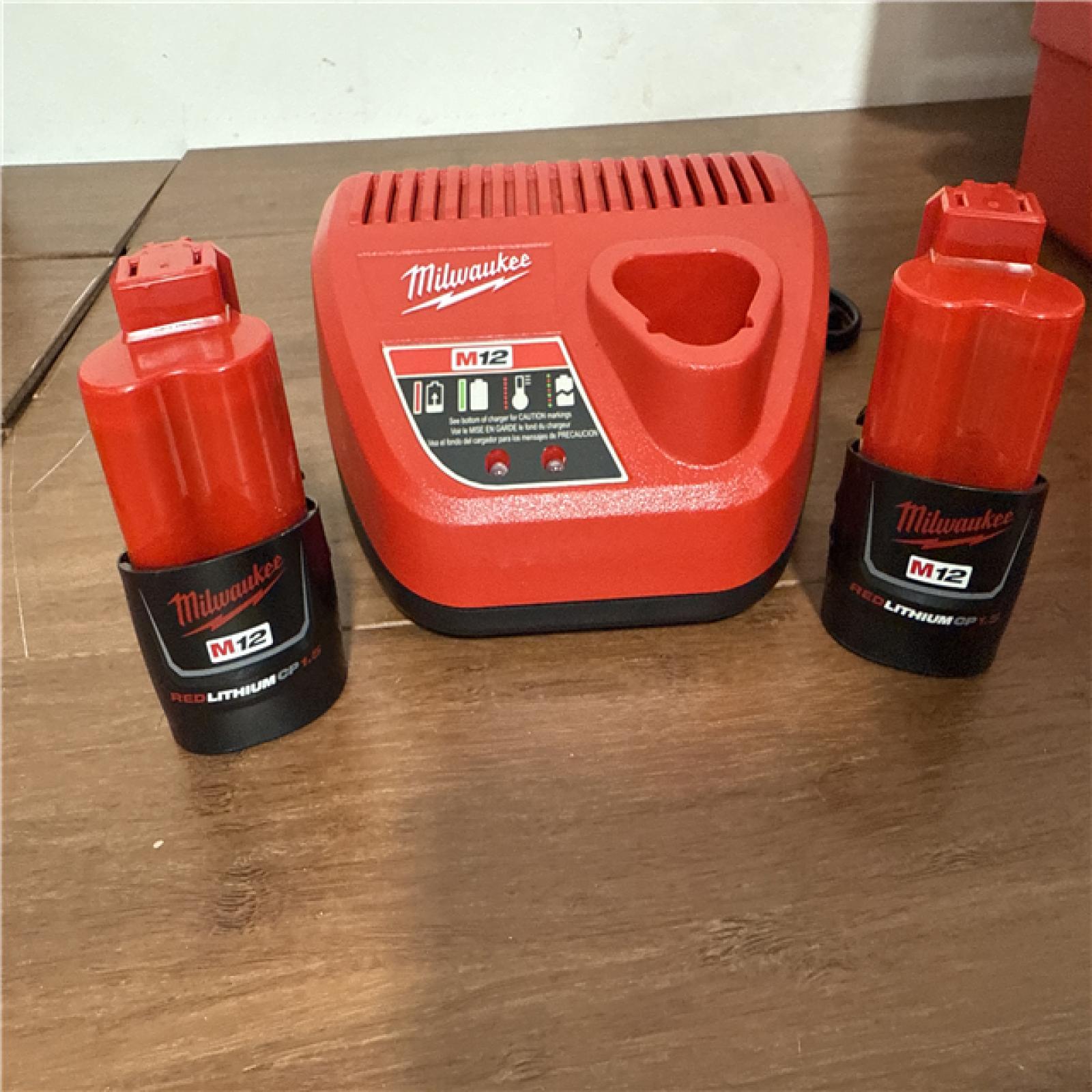 California AS-IS Milwaukee M12 Force Logic Press Tool Kit, Includes (2) Batteries, Charger & Hard Case