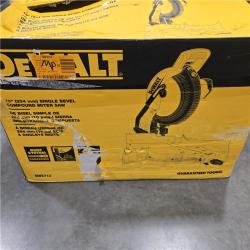 AS-IS  DEWALT 15 Amp Corded 10 in. Compound Single Bevel Miter Saw