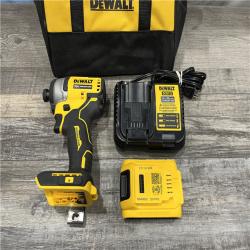 AS-IS DEWALT Atomic 20V Max Lithium-Ion Brushless Cordless Compact 1/4 in. Impact Driver Kit