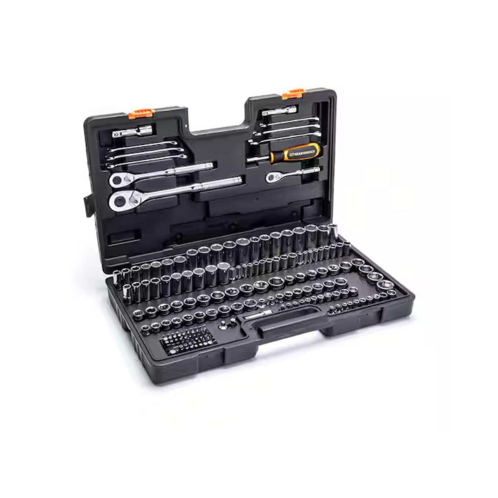 DALLAS LOCATION - GEARWRENCH 1/4 in. x 3/8 in. x 1/2 in. SAE/MM Mechanics Hand Tool Set (185-Piece)