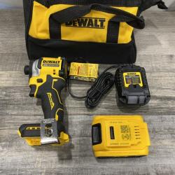 AS-IS DEWALT ATOMIC 20V MAX Lithium-Ion Cordless 1/4 in. Brushless Impact Driver Kit