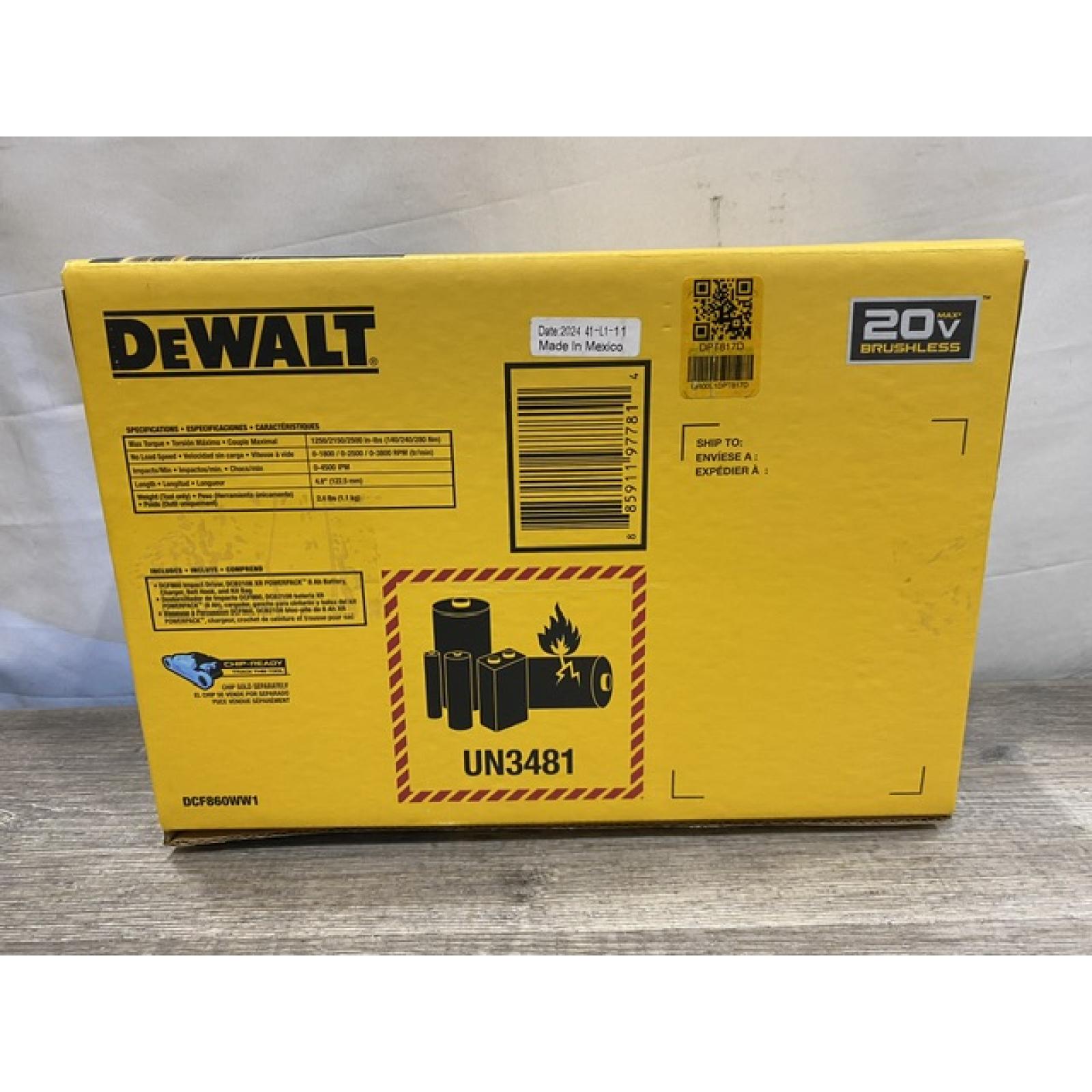 NEW - DEWALT 20V XR Lithium-Ion Cordless Hammer Drill Kit