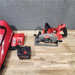 HOUSTON LOCATION - AS-IS (APPEARS LIKE NEW) M18 FUEL 18V Lithium-Ion Cordless 7-1/4 in. Rear Handle Circular Saw Kit with FORGE 12.0 Ah Battery and Rapid Charger