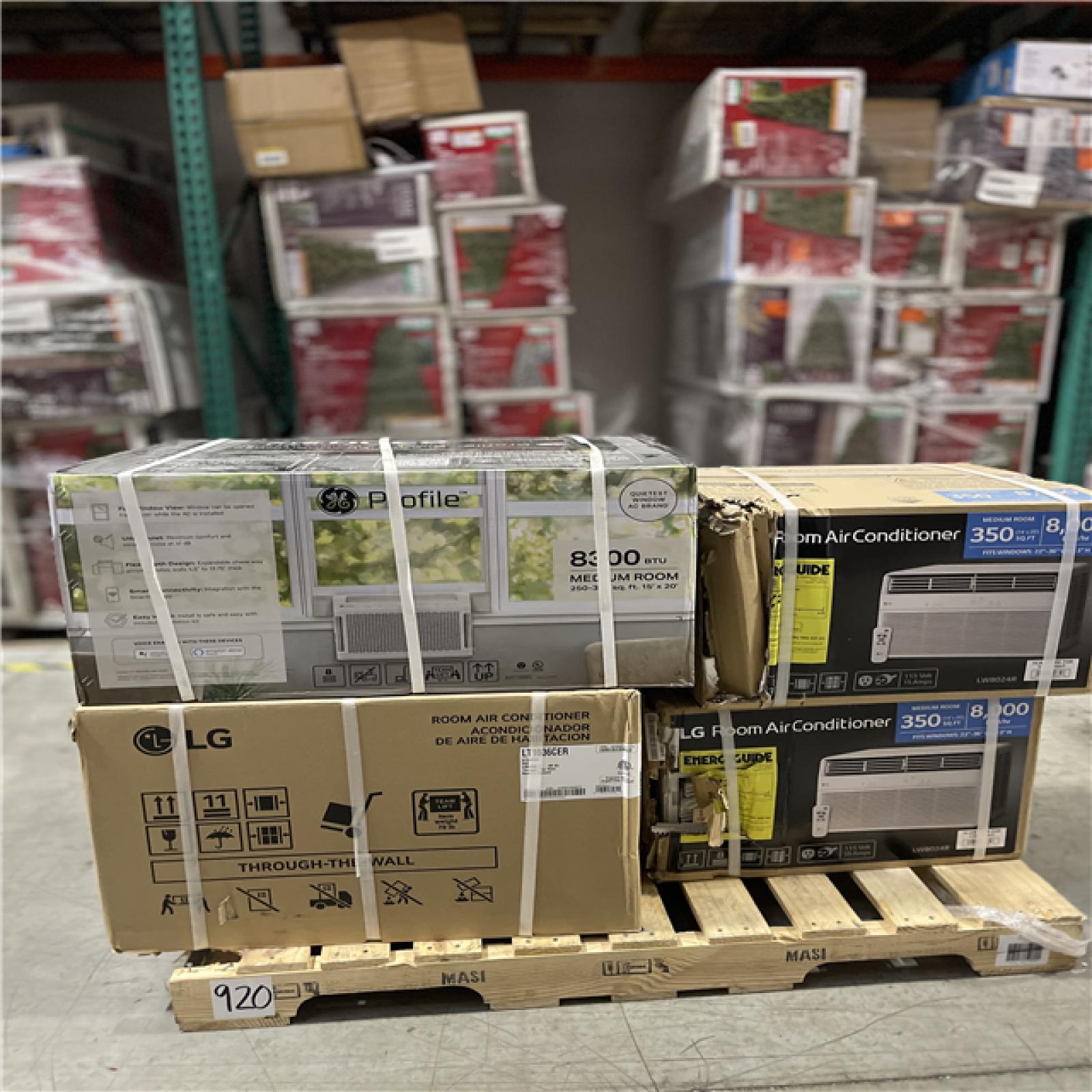 DALLAS LOCATION- MIXED AIR CONDITIONER PALLET ( 5 UNITS)