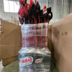 Phoenix AS-IS Libman 24 in. High Power Heavy-Duty Multi-Surface Squeegee Push Broom with Brace and Steel Handle Pallet (55-Brooms)