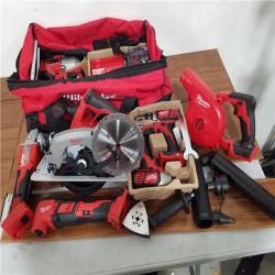 California NEW Milwaukee 9-Tool Combo Kit  Includes (2) Batteries  Charger and Bag