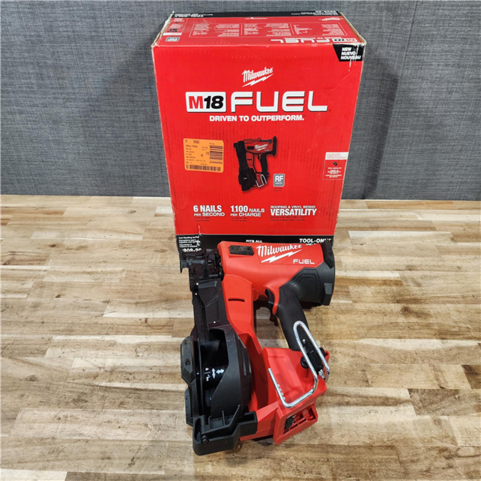 HOUSTON LOCATION - AS-IS Milwaukee FUEL 18-Volt Lithium-Ion Brushless Cordless Coil Roofing Nailer (Tool Only)