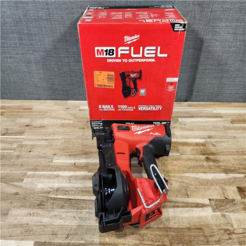 HOUSTON LOCATION - AS-IS Milwaukee FUEL 18-Volt Lithium-Ion Brushless Cordless Coil Roofing Nailer (Tool Only)