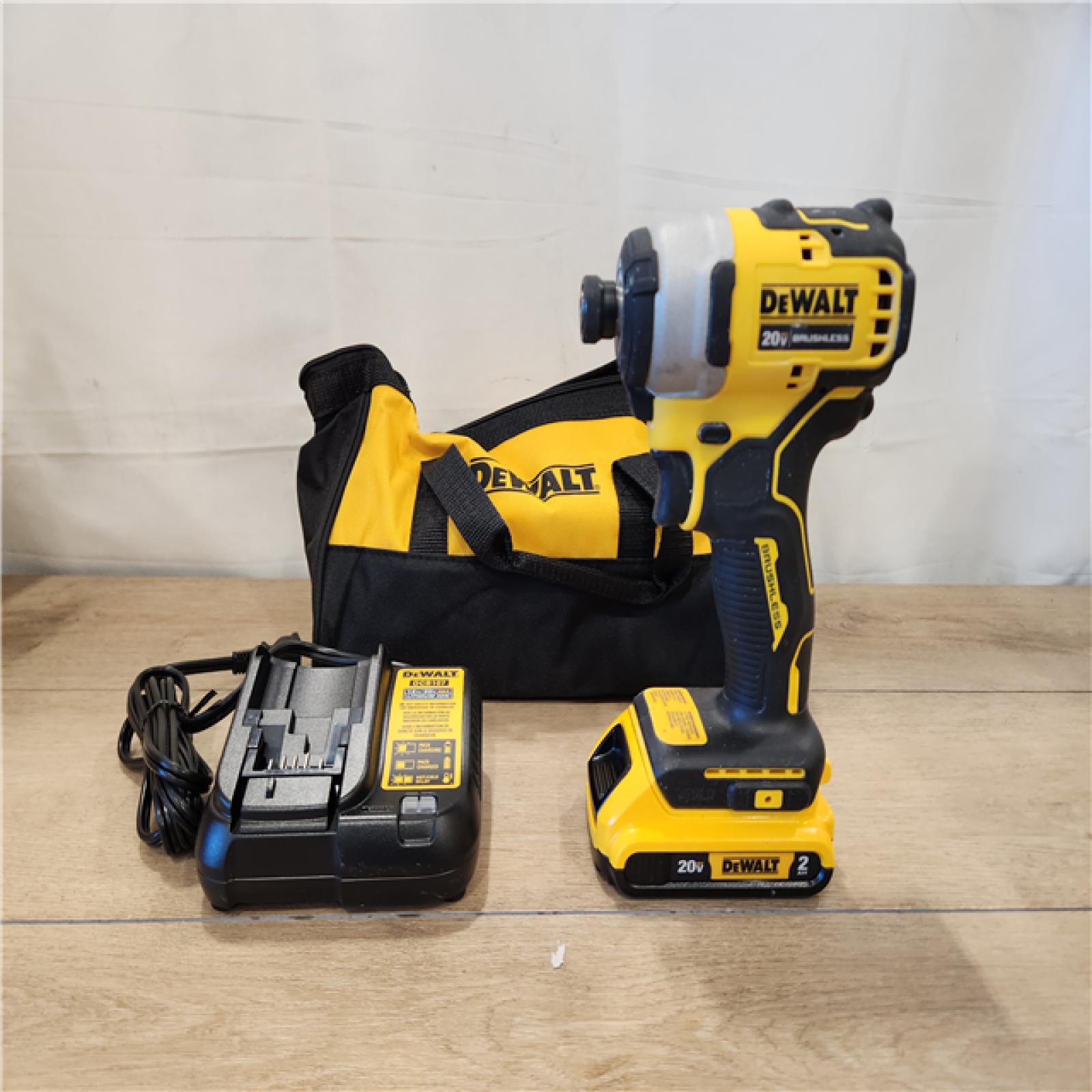 AS-IS-DEWALT ATOMIC 20V MAX* Brushless Cordless Compact 1/4 in. Impact Driver Kit