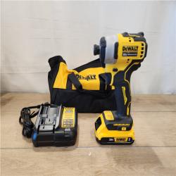 AS-IS-DEWALT ATOMIC 20V MAX* Brushless Cordless Compact 1/4 in. Impact Driver Kit