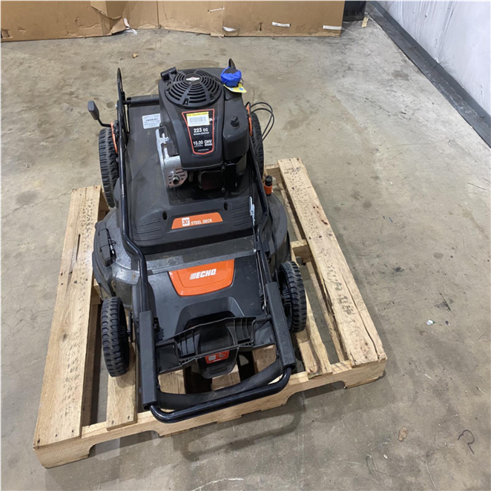 Houston Location - AS-IS Outdoor Power Equipment ECHO LAWN MOWER 30 INCH STEEL DECK