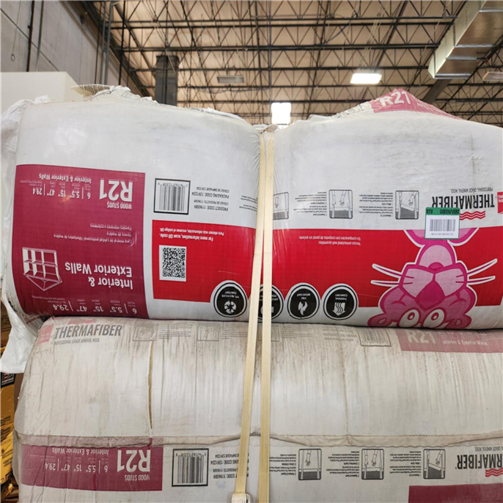 Phoenix Owens Corning 23 in. x 47 in. R-30 Thermafiber Fire and Sound Guard Plus Mineral Wool Insulation Batt (15-Bags)