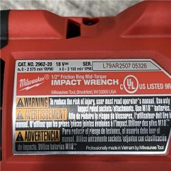 AS-IS Milwaukee FUEL Gen-2 18V Lithium-Ion Brushless Cordless Mid Torque 1/2 in. Impact Wrench w/Friction Ring (Tool-Only)