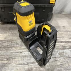 AS-IS DEWALT 20V Max Cordless Lithium-Ion Green Cross-Line Laser Level Kit