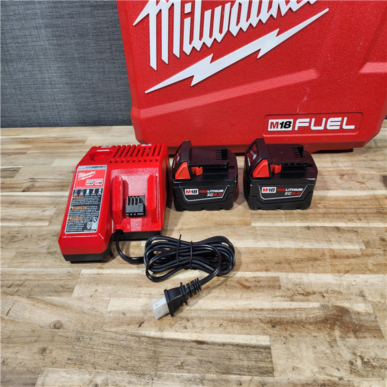 HOUSTON LOCATION - AS-IS (APPEARS LIKE NEW) Milwaukee FUEL 18V Lithium-Ion Brushless Cordless Hammer Drill and Impact Driver Combo Kit